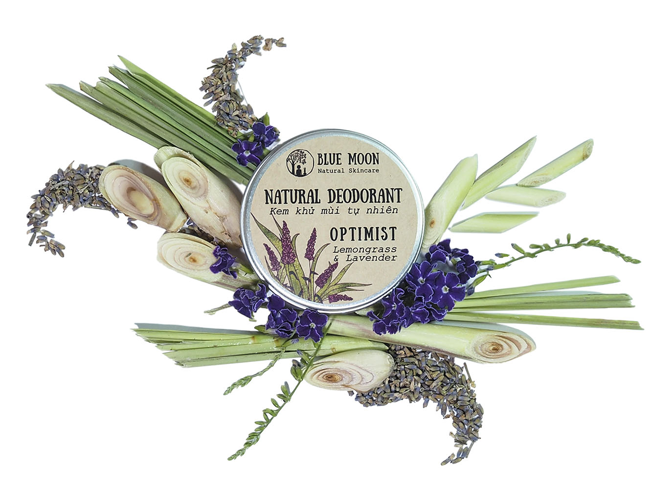 Lemongrass Lavender Natural Deodorant - Blue Moon Natural Skincare